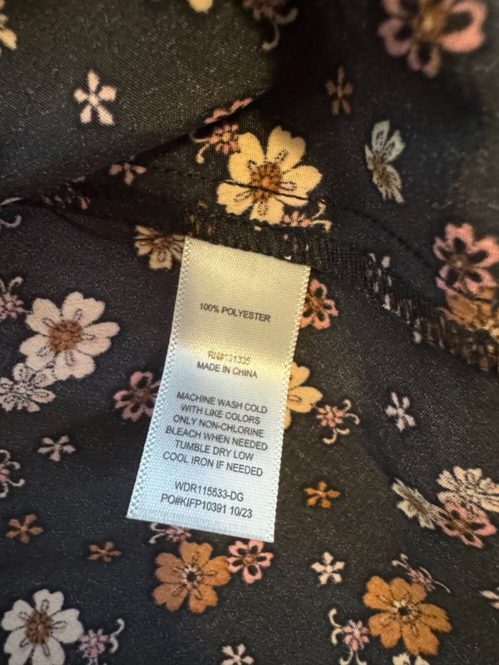 Lola Grace Floral Maxi Dress Small Polyester Black Brown - Picture 3 of 8